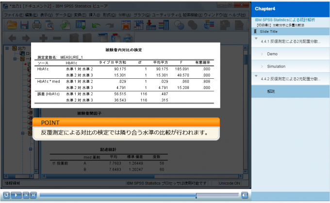 Spss E Learning 初級編c 分散分析と多重比較法 Statsguild Inc